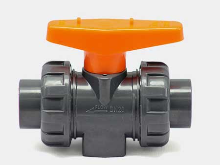 PVC雙由令活接球閥