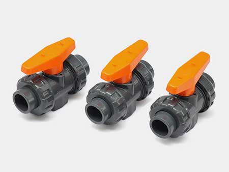 PVC雙由令活接球閥