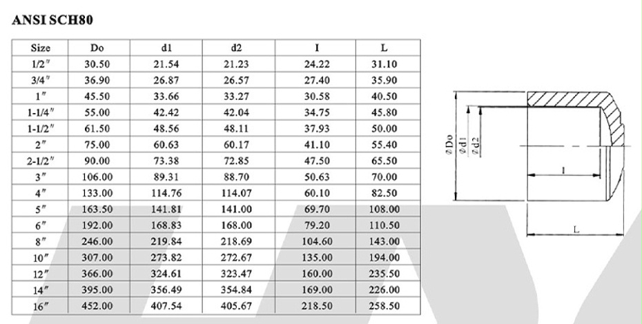 環(huán)琪sch80管帽